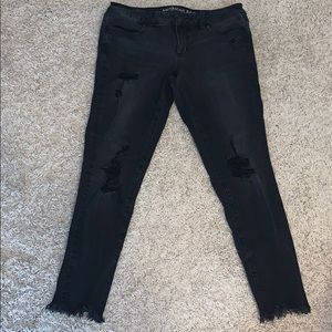 AMERICAN EAGLE SuperStretch Black Jeans